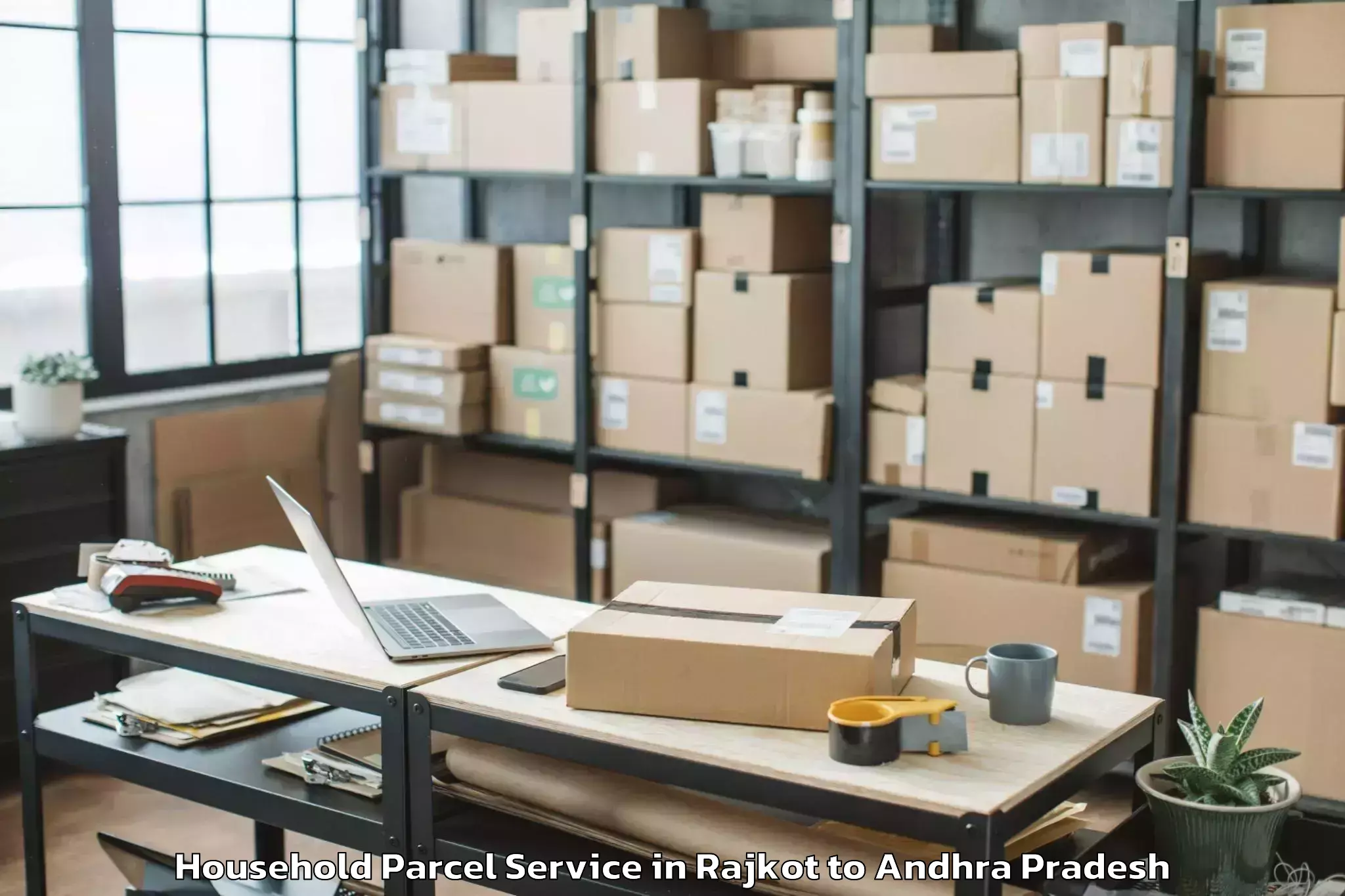 Professional Rajkot to Pedda Nakkala Palem Household Parcel